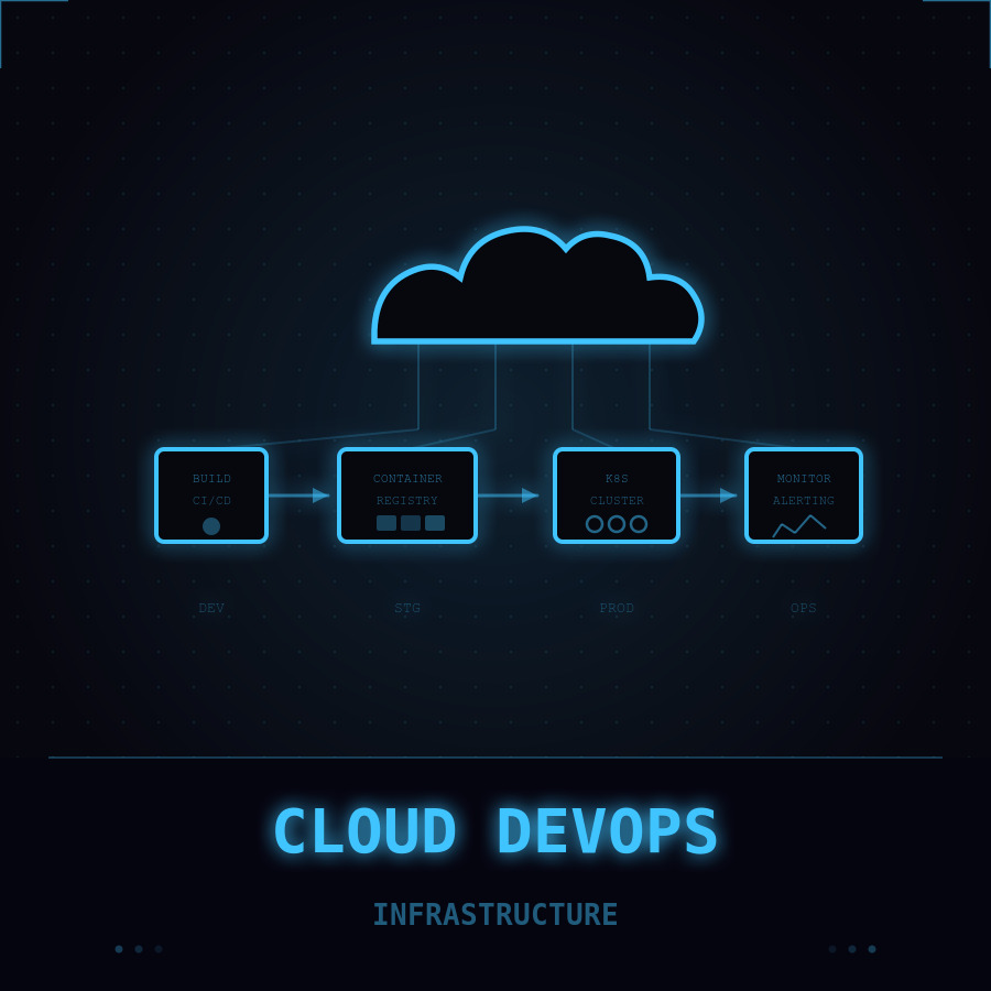 Cloud and DevOps icon